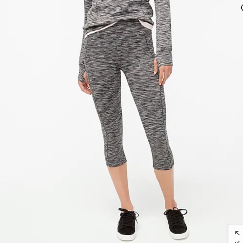 J. Crew Space Dyed Crop Leggings With Pocket